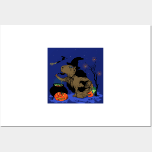 Halloween Capybaras Posters and Art